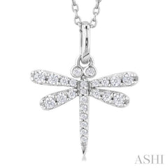 ASHI Dragonfly Petite Diamond Fashion Pendant 641R8PPTGPDWG