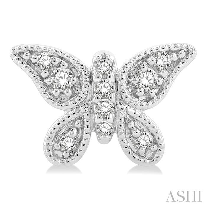ASHI Butterfly Petite Diamond Fashion Earrings 642E8PPTSERWG
