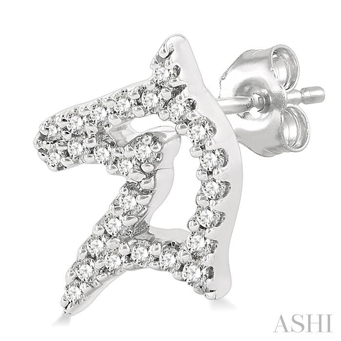 ASHI Horse Petite Diamond Fashion Earrings 642G8PPTSERWG