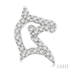 ASHI Horse Petite Diamond Fashion Earrings 642G8PPTSERWG