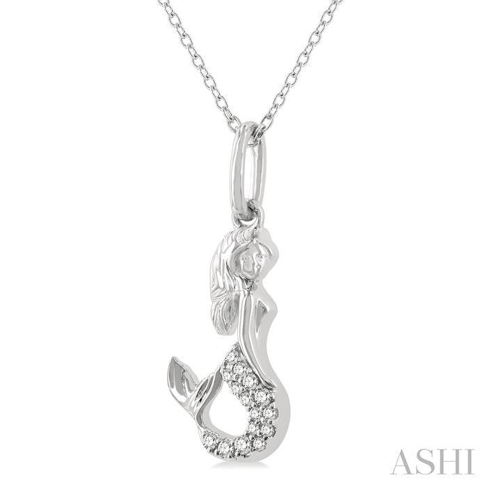 ASHI Mermaid Petite Diamond Fashion Pendant 642L9PPTSPDWG