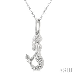 ASHI Mermaid Petite Diamond Fashion Pendant 642L9PPTSPDWG