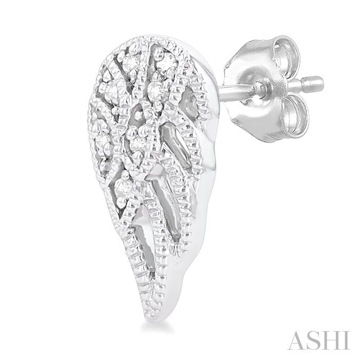 ASHI Angel Wings Petite Diamond Fashion Earrings 642M9PPTSERWG