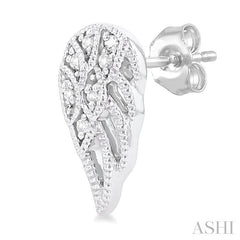 ASHI Angel Wings Petite Diamond Fashion Earrings 642M9PPTSERWG