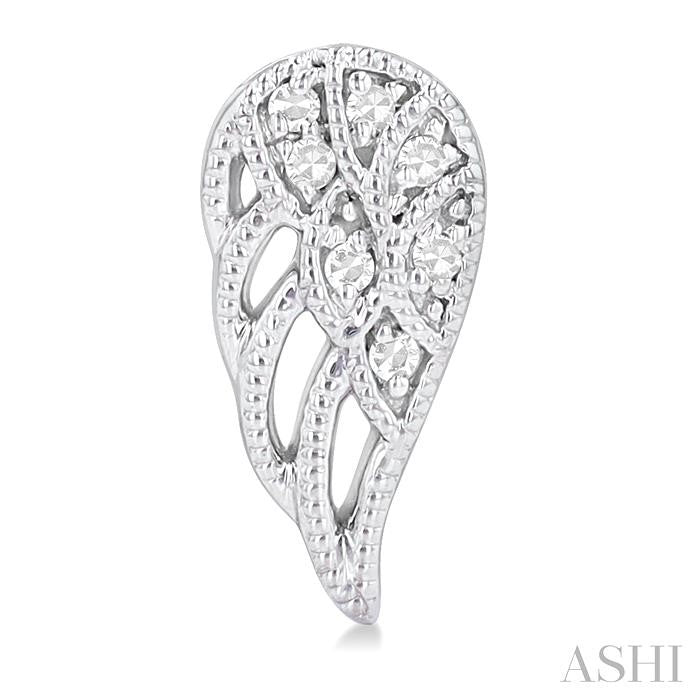 ASHI Angel Wings Petite Diamond Fashion Earrings 642M9PPTSERWG