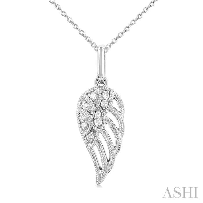 ASHI Angel Wings Petite Diamond Fashion Pendant 642M9PPTSPDWG