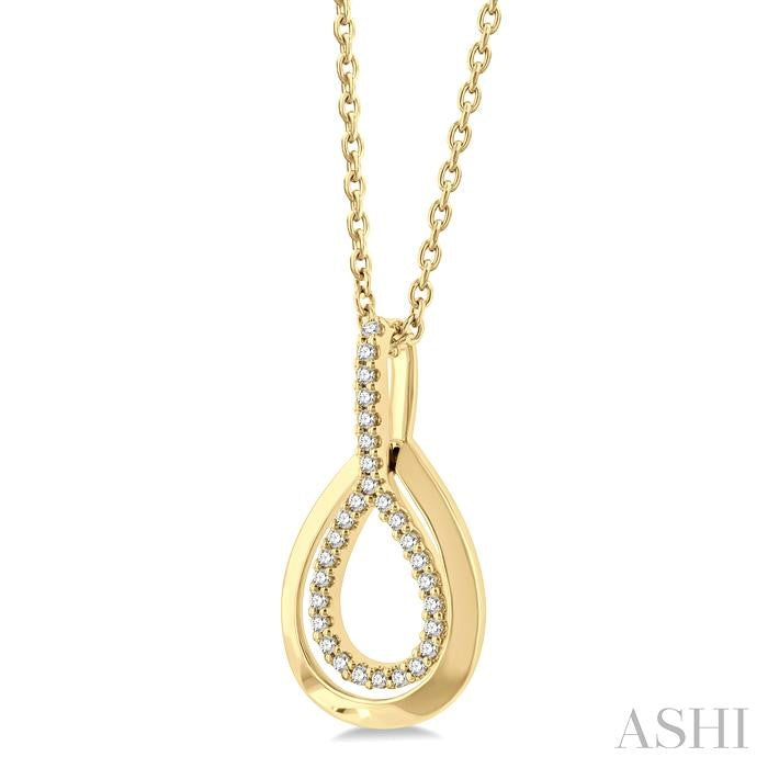 ASHI Pear Shape Petite Diamond Fashion Pendant 642P8PPTSPDYG