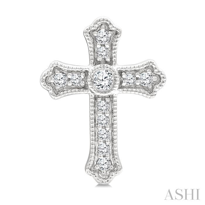 ASHI Cross Petite Diamond Fashion Earrings 642W7PPTGERWG