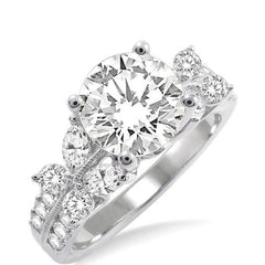 Parkplace Jewelers Round Shape Semi-Mount Diamond Engagement Ring 22861PPFRWG-SM