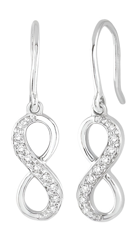 Parkplace Jewelers Infinity Petite Diamond Fashion Earrings 64968PPTXERWG