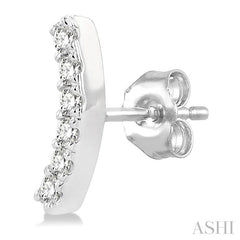 ASHI Arc Shape Petite Diamond Fashion Earrings 643G8PPTSERWG