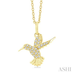 ASHI Hummingbird Petite Diamond Fashion Pendant 643J8PPTSPDYG