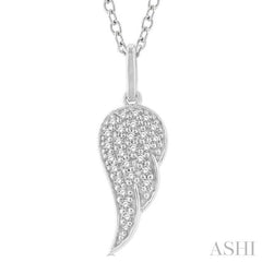 ASHI Angel Wings Petite Diamond Fashion Pendant 643M8PPTSPDWG