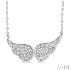 ASHI Angel Wings Petite Diamond Fashion Pendant 643N8PPTSPDWG