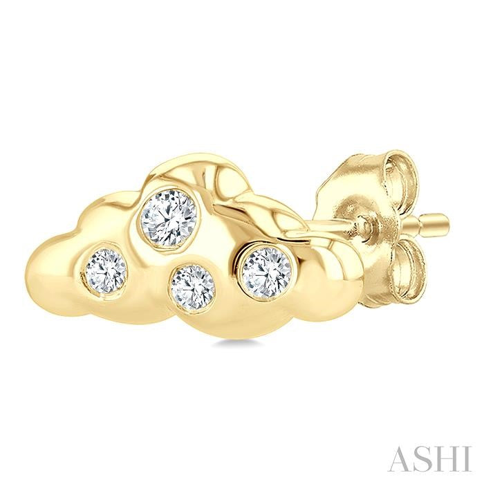 ASHI Cloud Petite Diamond Fashion Earrings 643V9PPTSERYG