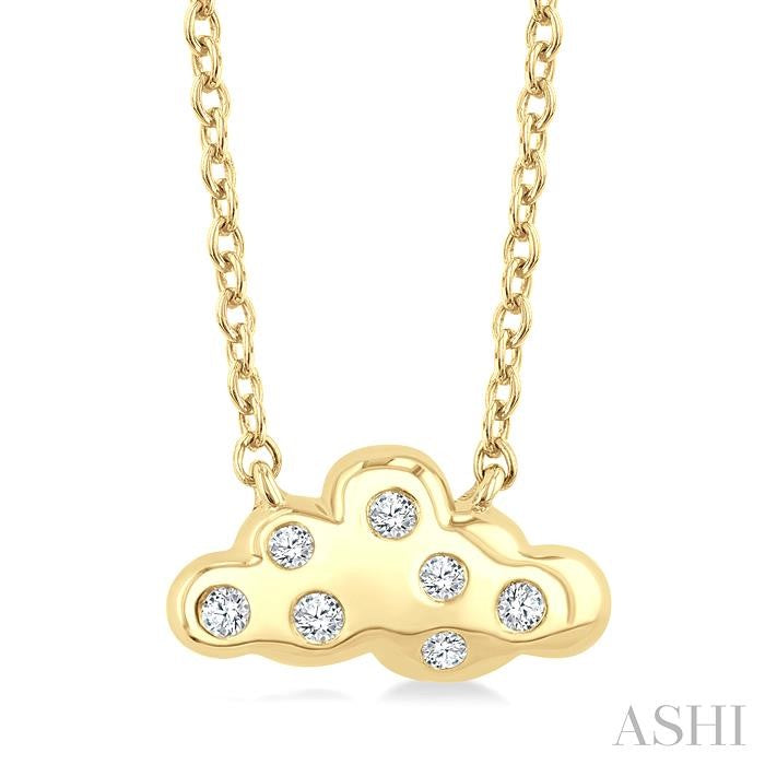 ASHI Cloud Petite Diamond Fashion Pendant 643V9PPTSPDYG