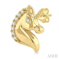 ASHI Unicorn Petite Diamond Fashion Earrings 644J9PPTSERYG