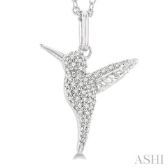 ASHI Hummingbird Petite Diamond Fashion Pendant 644L8PPTSPDWG