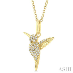 ASHI Hummingbird Petite Diamond Fashion Pendant 644L8PPTSPDYG