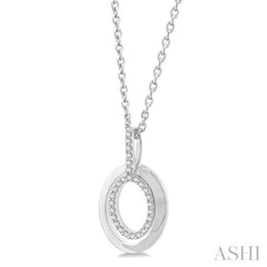 ASHI Oval Shape Petite Diamond Fashion Pendant 644P8PPTSPDWG
