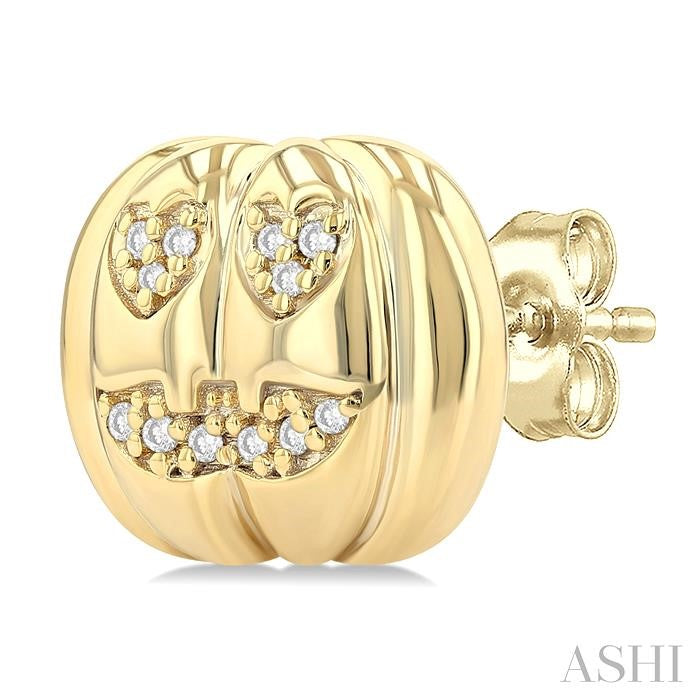 ASHI Pumpkin Petite Diamond Fashion Earrings 644U9PPTSERYG