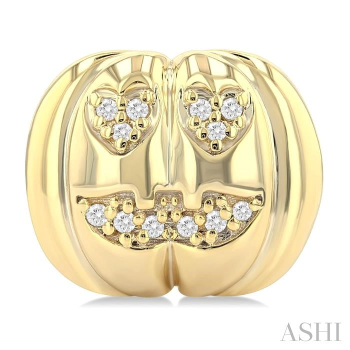 ASHI Pumpkin Petite Diamond Fashion Earrings 644U9PPTSERYG