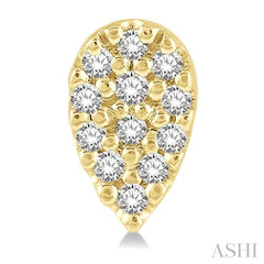 ASHI Pear Shape Petite Diamond Fashion Earrings 645A8PPTSERYG