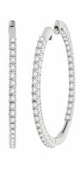 Parkplace Jewelers Inside-Out Diamond Hoop Earrings 64981PPFHERWG