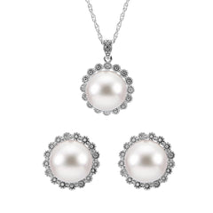 Parkplace Pearls Sterling Silver Freshwater Pearl Set 646786/BXD