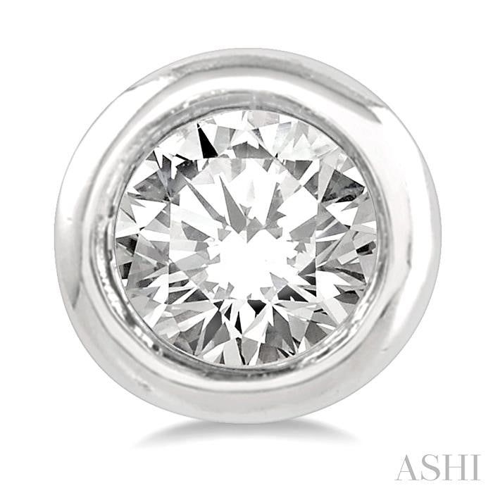 ASHI Bezel Set Petite Diamond Fashion Earrings 646C8PPTGERWG