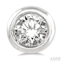 ASHI Bezel Set Petite Diamond Fashion Earrings 646C8PPTGERWG