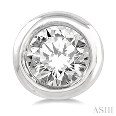 ASHI Bezel Set Petite Diamond Fashion Earrings 646C8PPTGERWG