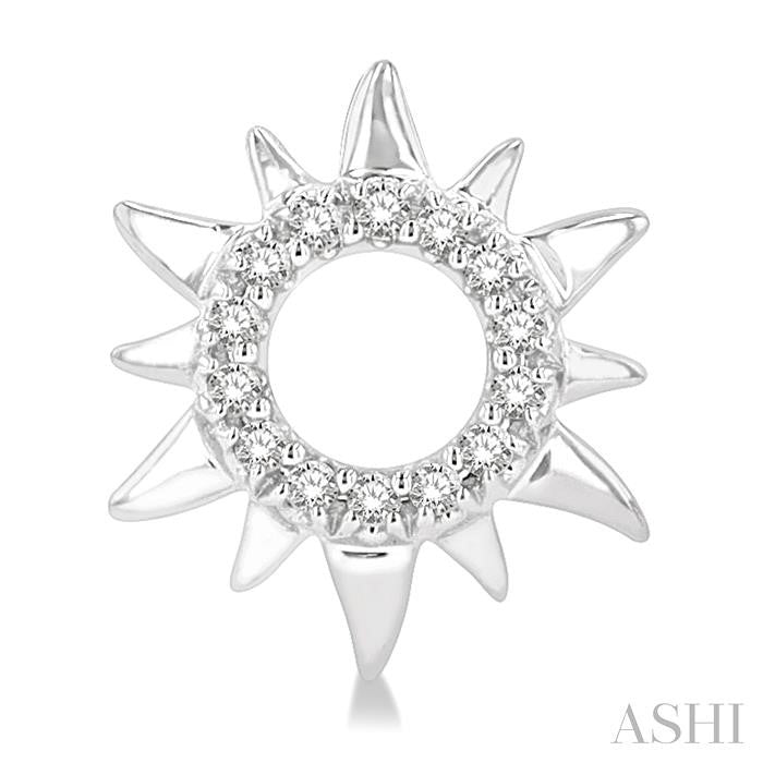 ASHI Sunburst Petite Diamond Fashion Earrings 646E8PPTSERWG
