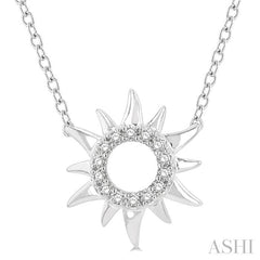 ASHI Sunburst Petite Diamond Fashion Pendant 646E9PPTSPDWG