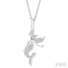 ASHI Mermaid Petite Diamond Fashion Pendant 646K8PPTSPDWG