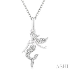 ASHI Mermaid Petite Diamond Fashion Pendant 646K8PPTSPDWG