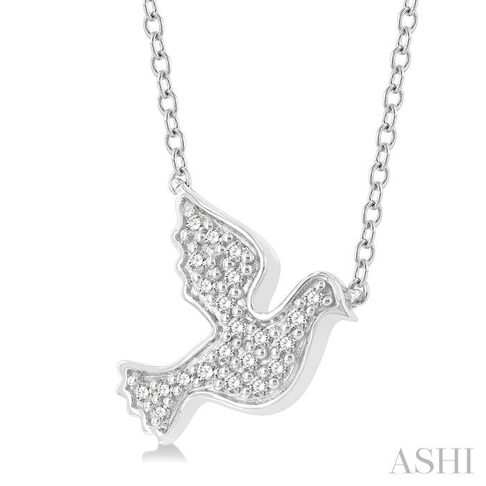 ASHI Dove Petite Diamond Fashion Pendant 646L8PPTSPDWG