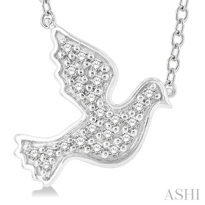 ASHI Dove Petite Diamond Fashion Pendant 646L8PPTSPDWG