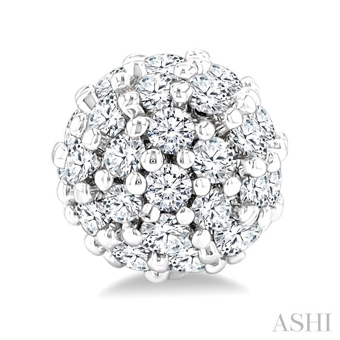 ASHI Disco Ball Petite Diamond Fashion Earrings 646P7PPTSERWG