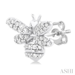 ASHI Bumble Bee Petite Diamond Fashion Earrings 646Q5PPTSERWG