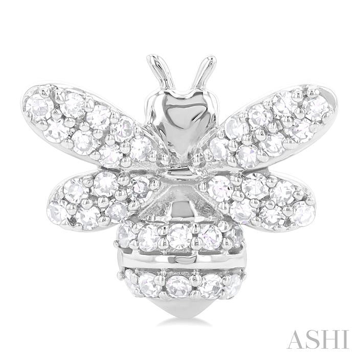 ASHI Bumble Bee Petite Diamond Fashion Earrings 646Q5PPTSERWG