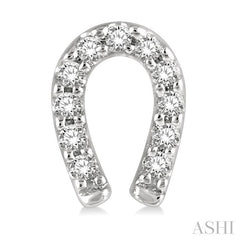 ASHI Horseshoe Petite Diamond Fashion Earrings 647B8PPTSERWG