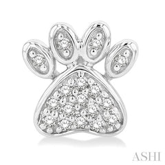 ASHI Dog Paw Petite Diamond Fashion Earrings 647D8PPTSERWG