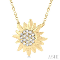 ASHI Sun Petite Diamond Fashion Pendant 647E8PPTSPDYG