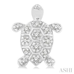 ASHI Turtle Petite Diamond Fashion Earrings 647H8PPTSERWG