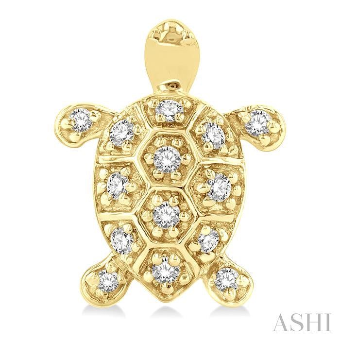 ASHI Turtle Petite Diamond Fashion Earrings 647H8PPTSERYG