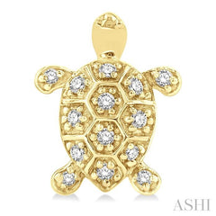 ASHI Turtle Petite Diamond Fashion Earrings 647H8PPTSERYG