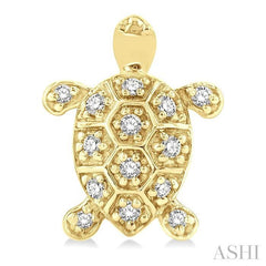 ASHI Turtle Petite Diamond Fashion Earrings 647H8PPTSERYG