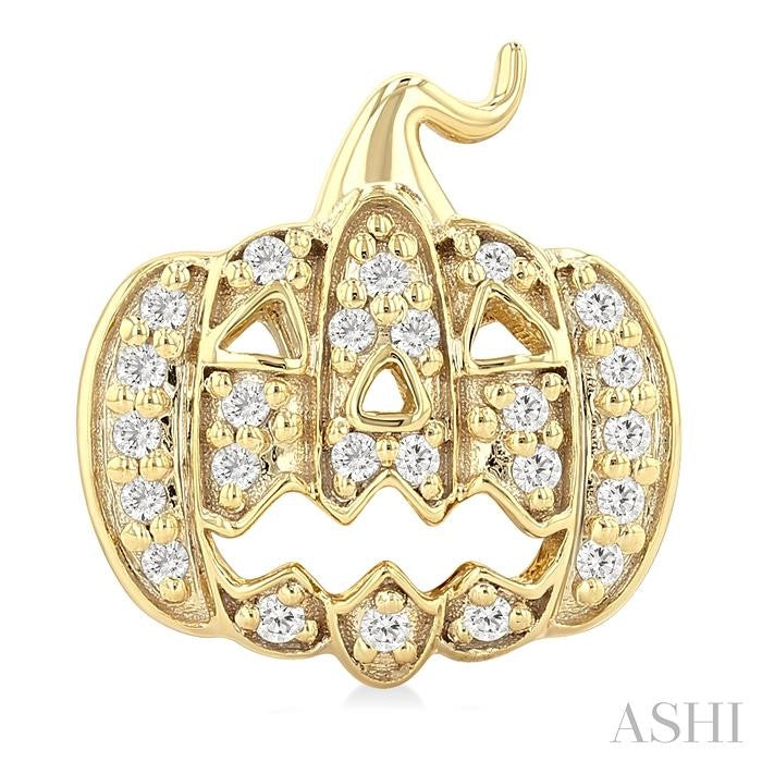 ASHI Pumpkin Petite Diamond Fashion Earrings 647U8PPTSERYG