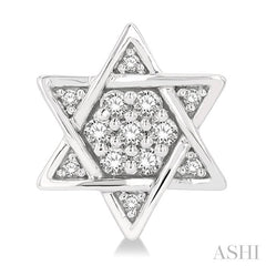 ASHI Star Of David Petite Diamond Fashion Earrings 648E8PPTSERWG